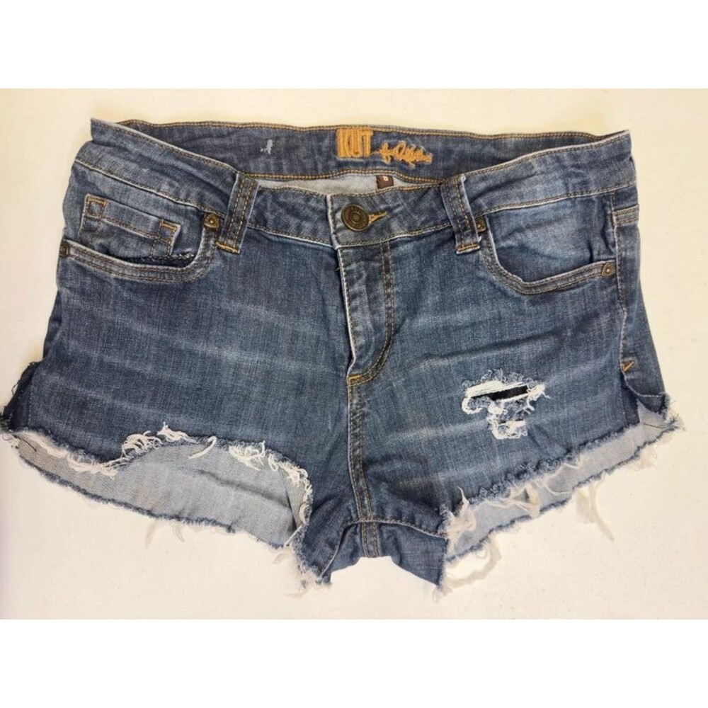 Kut from the cloth distressed denim cutoffs